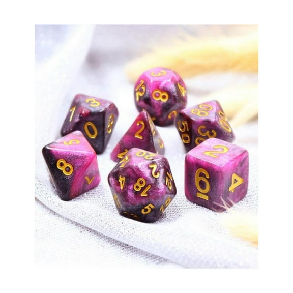 Foam Brain Games Poly Set - Scorpio w/Gold (7) New