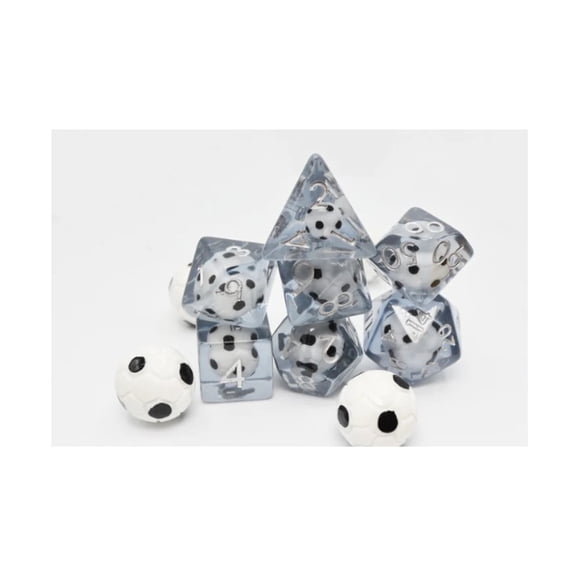 Foam Brain Games Poly Set - Soccer Ball w/Silver (7) New