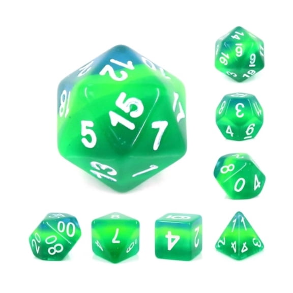 Foam Brain Games Poly Set - Tortoise Shell w/White (7) New