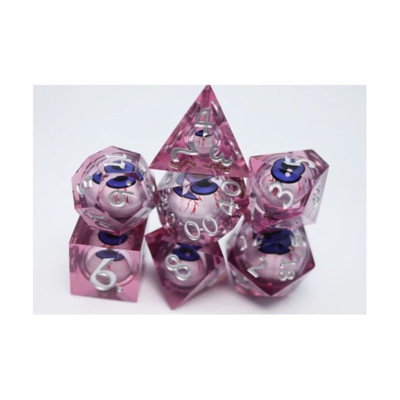 Foam Brain Games Sharp Edge Moving Eye Poly Set - Bloodshot (7) New