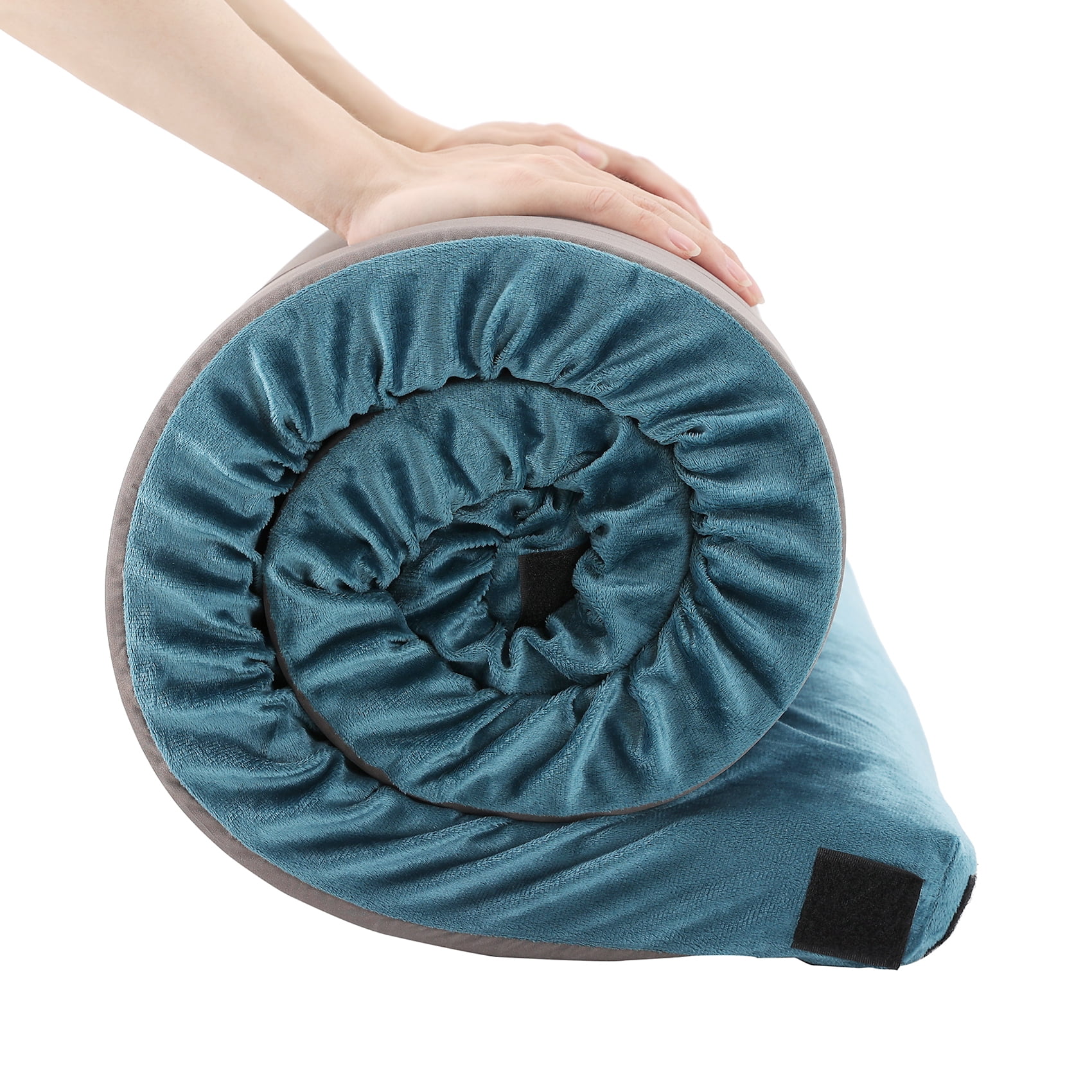 Blue Foam Roll-Up Camping Mattress with Storage Bag