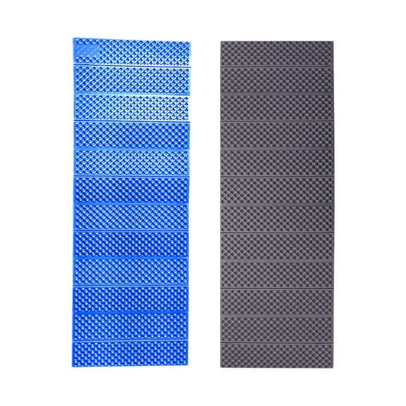 Foam Camping Pads for Sleeping, 24x72 Inch Foldable Closed Cell Foam Camping Mattress, Non-Slip Waterproof Outdoor Sleeping Mat Portable for Ultralight Backpacking Thru-Hiking - Blue