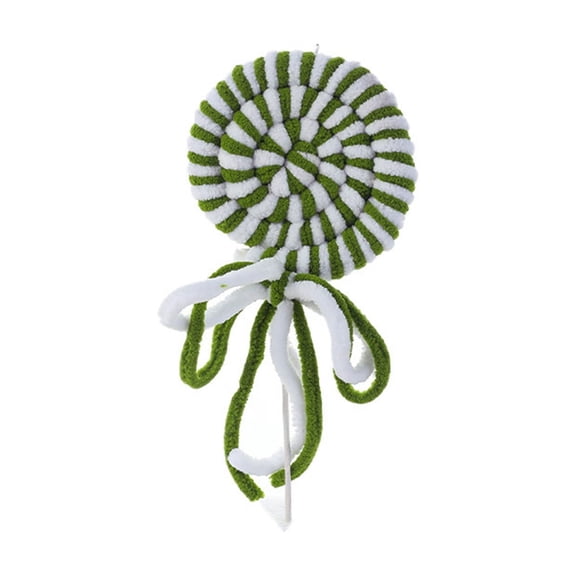 Foam Candy Lollipop Christmas Pick – Green Christmas Tree Decorations for Holiday Flower Arrangements, Wreaths, and Festive Displays
