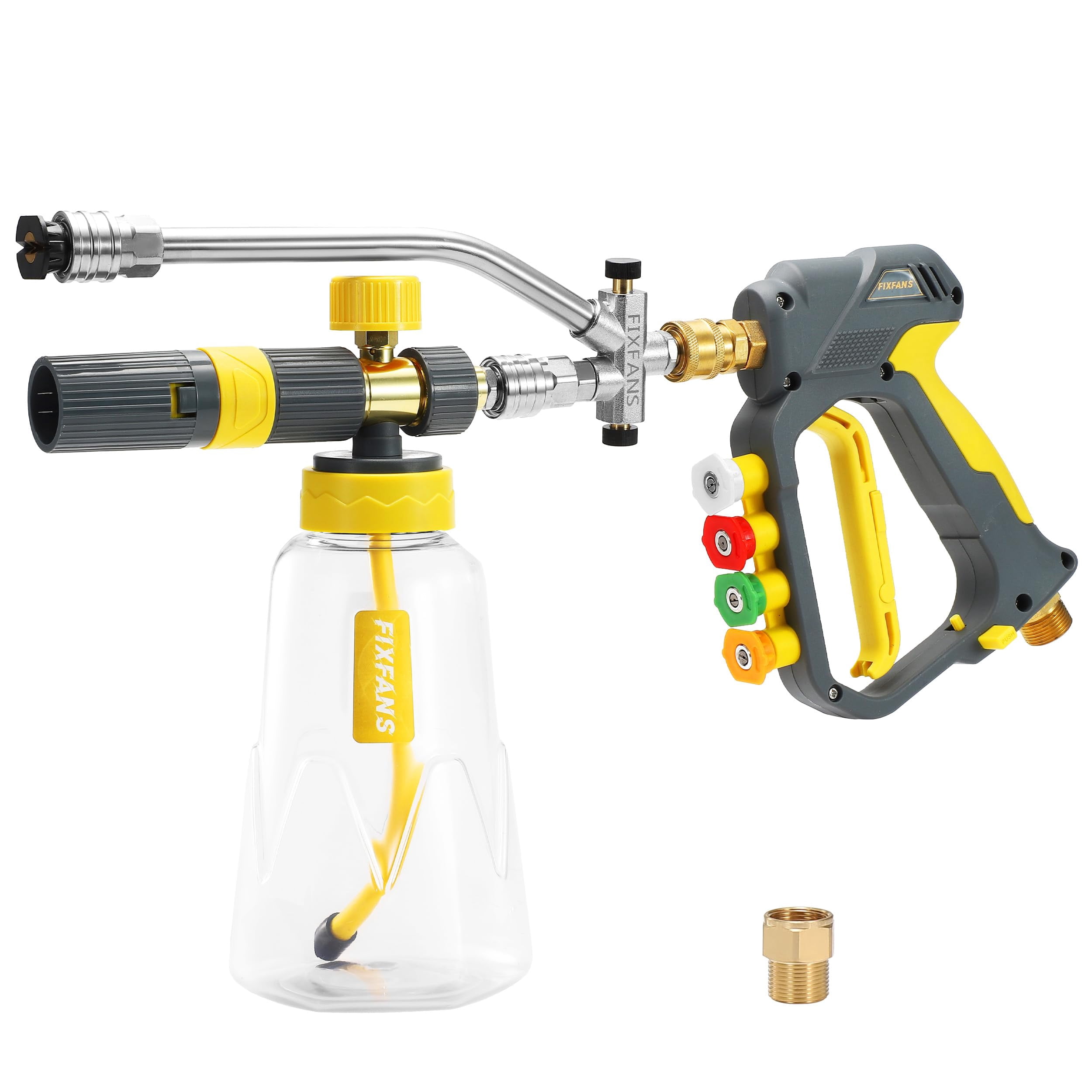 Foam Cannon Gun Dual Connector Accessory for Pressure Washer - Walmart.com