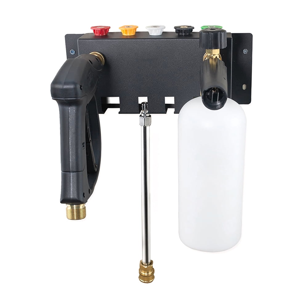 Foam Cannon Holder Storage Rack, Wall Mounted Pressure Washer Holder