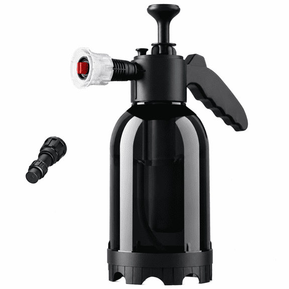 Pump Foam Sprayer Hand Pressure, 2L Snow Foam Sprayer ,Car Wash Manual F-oam Bottle Soap S-prayer for Lawn Garden Cleaning Car Detailing , Washing,60 Wide Spraying Nozzles Pressure Washer Attachment