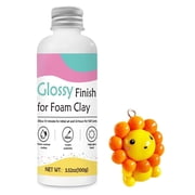 Foam Clay Varnish, 3.4 fl oz, Gloss Effect Foam Clay Air Dry Varnish, Waterproof & Anti-Crack Sealant