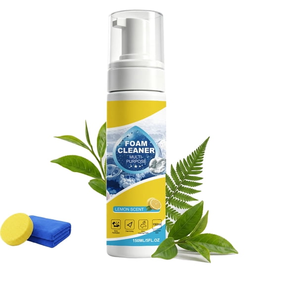 Foam Cleaner All Purpose, 4-in-1 Multi-Enzyme Foam Cleaner for Car Interior