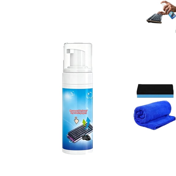 Foam Cleaner for Keyboard & Mouse,Mouse and Keyboard Dry Cleaning Agent,2026 New Keyboard Cleaning Kit,All-in-One Cleaning for Keyboard, Mouse,Screen,and Desk Mat (1pc)