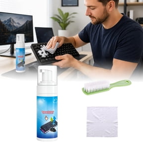 Foam Cleaner for Keyboard & Mouse,Mouse and Keyboard Dry Cleaning Agent,2026 New Keyboard Cleaning Kit,All-in-One Cleaning for Keyboard, Mouse,Screen,and Desk Mat - 1PC
