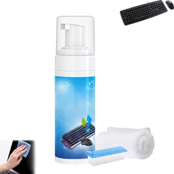 Foam Cleaner for Keyboard & Mouse, Mouse Multipurpose Foam Cleaner, Keyboard Electronics Cleaning Kit, Mouse and Keyboards Dry Cleaning Agent for Home Office (1PC)