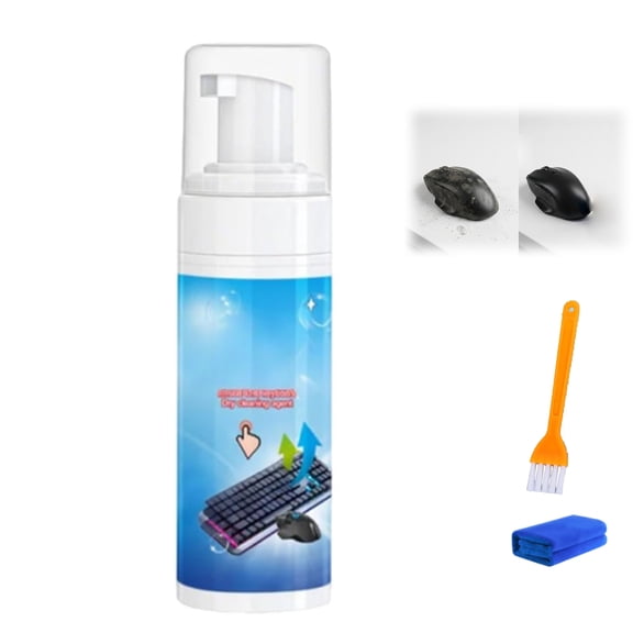 Foam Cleaner for Keyboard & Mouse, Keyboard & Electronics Cleaning Kit, Equipment Hygiene Tool Used for Home Office (1PC)