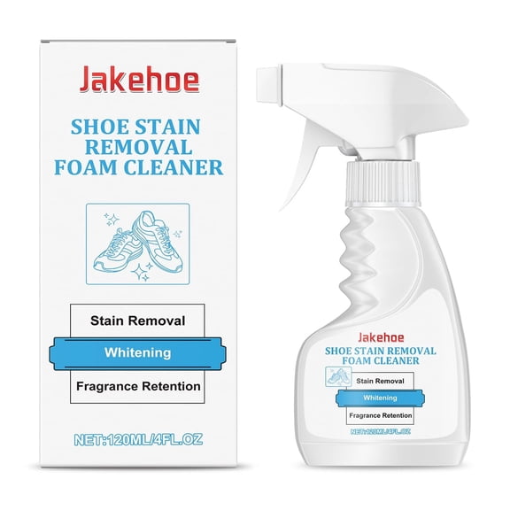 Foam Cleaner for White Shoes - Gentle Stain Remover for Yellow Edges, 120ml