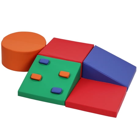 Foam Climbing Blocks for Toddlers - Soft Indoor Play Gym Set for Climbing, Crawling, and Sliding - Lightweight and Easy to Clean