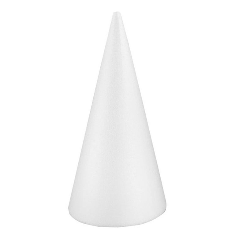 Brand: CraftyShapes, Type: Foam Cone, Specs: White, Smooth, Keywords:  Christmas, DIY Crafts, Floral Modeling, Key Points: Party Decoration,  Polystryene Material, Main Features: Conical Shape, Versatile Use