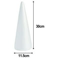 thumbnail image 1 of Foam Cones Polystyrene for Crafts DIY Painting Triangle Tree, 1 of 7