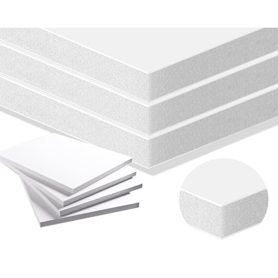 Foam Core Backing Board 3/8" White 20x24- 50 Pack. Many Sizes Available. Acid Free Buffered Craft Poster Board for Signs, Presentations, School, Office and Art Projects