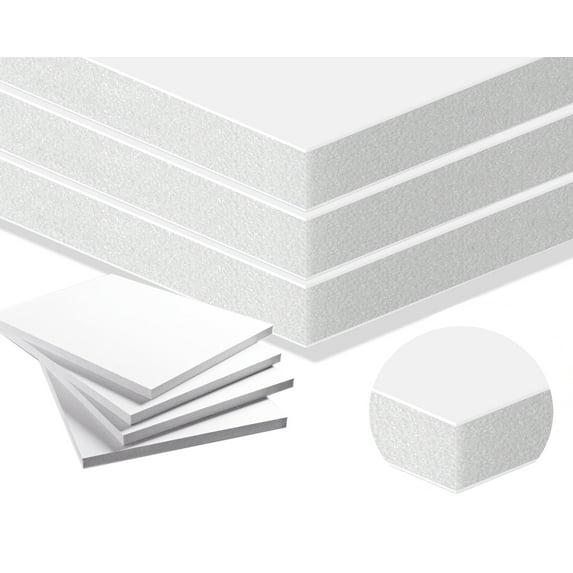Foam Core Backing Board 3/8" White 24x36- 50 Pack. Many Sizes Available. Acid Free Buffered Craft Poster Board for Signs, Presentations, School, Office and Art Projects