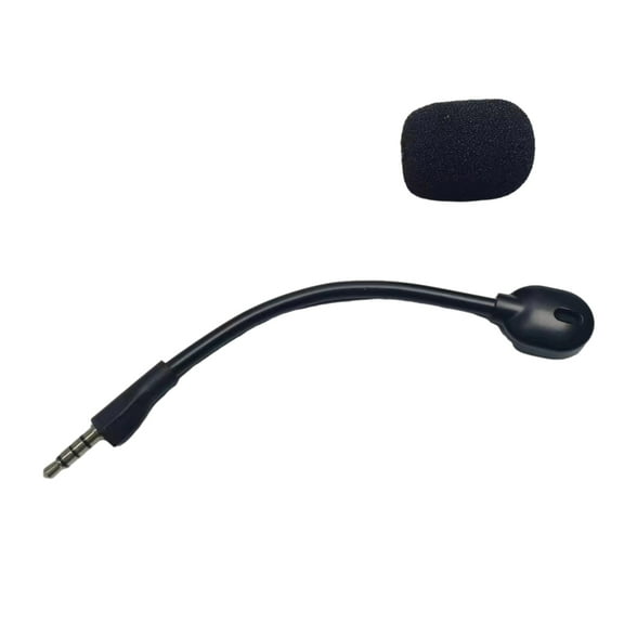 Foam Covered 3.5mm Boom Microphone Replacements for Arctis1 Headsets Enjoy Clear Game Sound Microphone 5.51inch