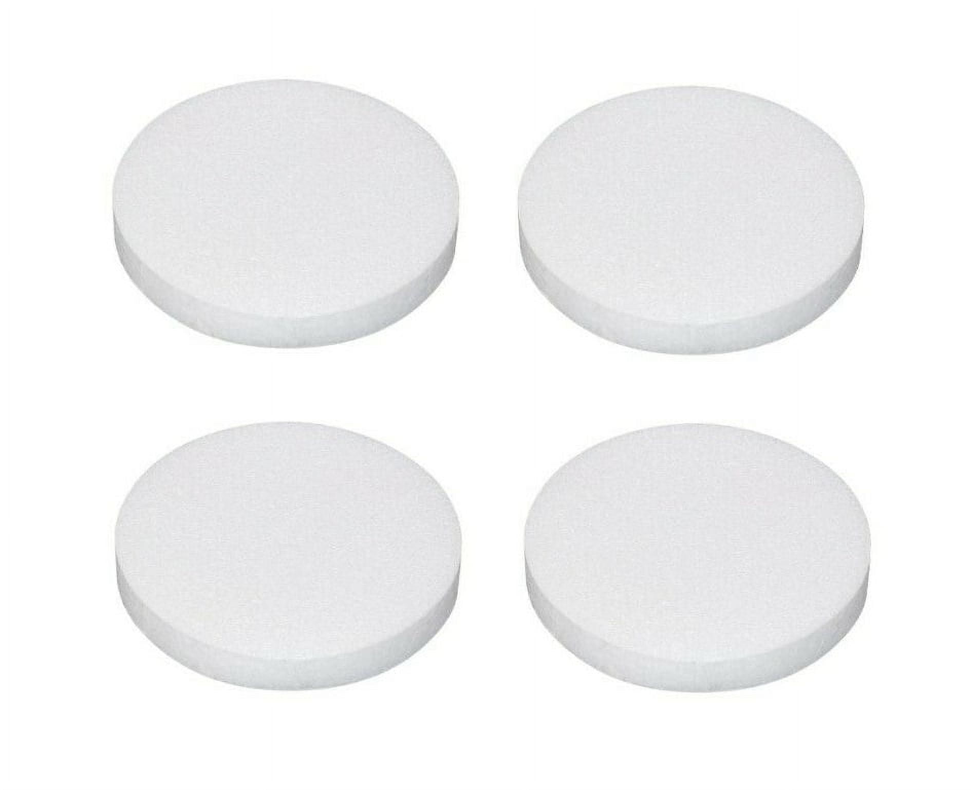 Marsui 26 Pcs Round Foam Circles for Crafts Fake Cake White Discs for DIY  Projects 4/6/8/12'' Diameter 1'' Thick Round Foam Disk Craft Foam Disc for