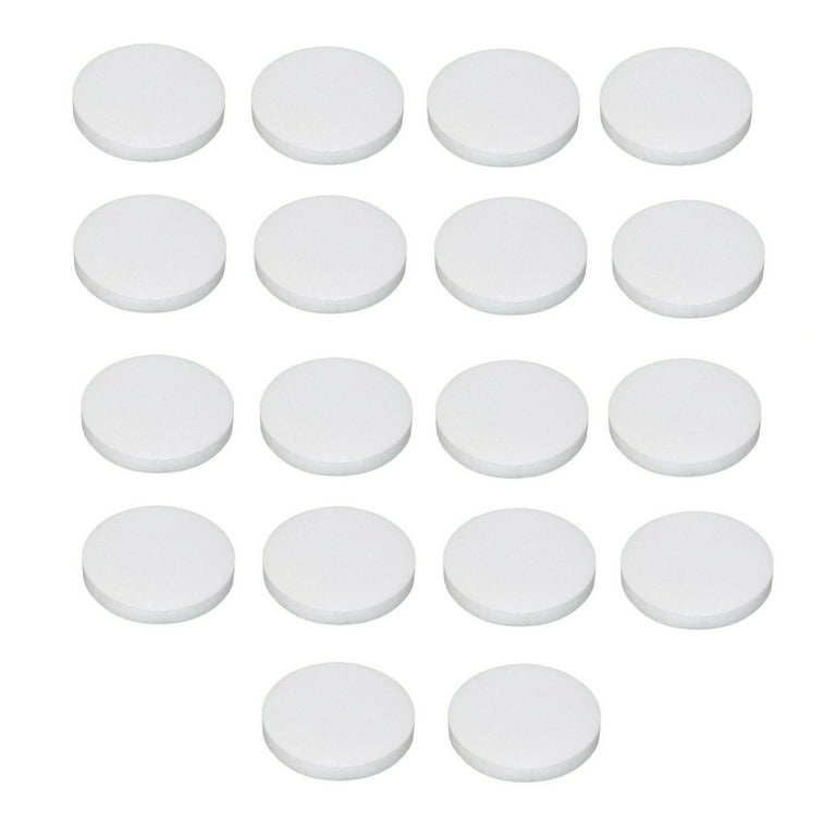 16pcs Round Craft Foam Disc 6 x 6 x 1 inch White EPS Foam Circle, Blank Foam Circles, Arts and Crafts Supplies for Modeling, Sculpturing, Kids Art