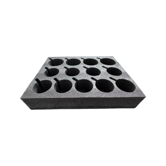 Foam Cup Holder Grey Sponge Tray 13 Slot Travel Drink Campervan Storage Beverage Organizer for RV Camper Boat Motorhome Anti Rack for Caravan Vehicle Automotive Car