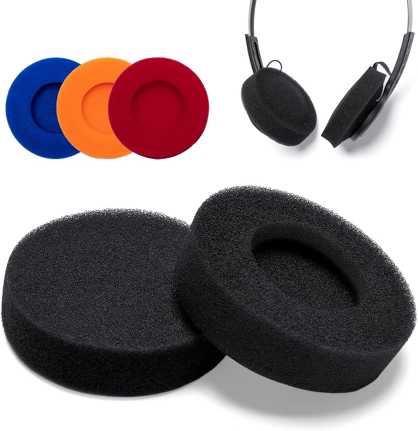 Cuscinetti Auricolari Voarmaks Per JLAB Rewind E Rewind 2 – Memory Foam E Pelle Proteica, Isolamento Acustico - 3