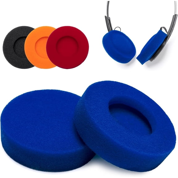Foam Cushion Ear Pads Compatible with JLAB Rewind, Rewind 2 Wireless Headphone, Bigger & Thicker High-Density Right-Angle Replacement Sponge Cover