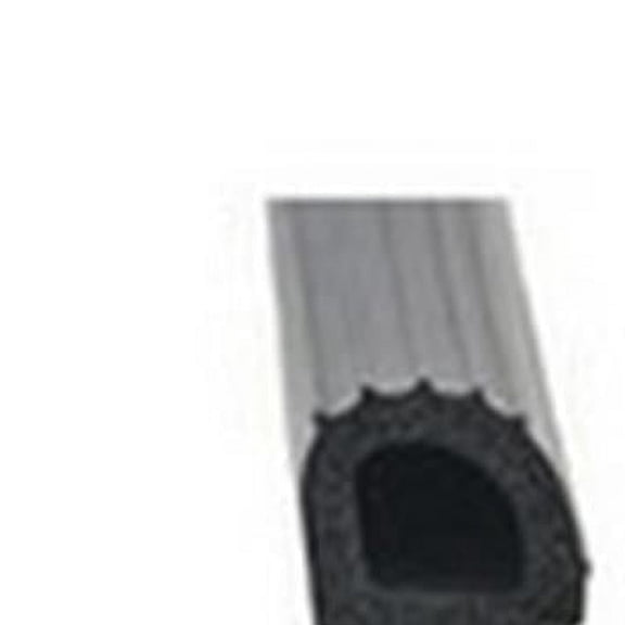 Foam D Seal with Hats Red Tape Black - 1 in. x 1 in. x 50 ft.