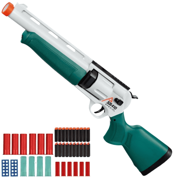 Foam Dart Blaster 2 in 1 EVA Foam Ball Blaster with 60 foam dart for Ages 14+ 27.5 inch