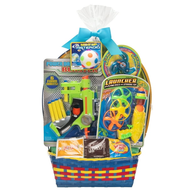 Foam Dart and Launcher Plastic Toys Easter Filled Basket, Wondertreats - Walmart Business Supplies foam-dart-and-launcher-plastic-toys-easter-filled-basket-wondertreats-walmart-business-supplies