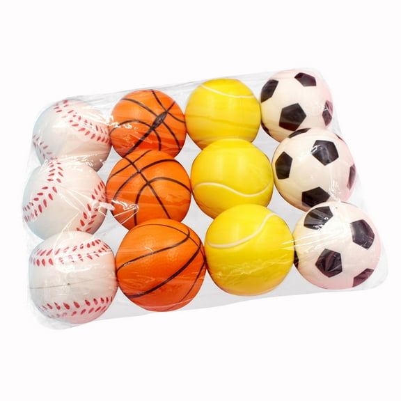 Foam Decompression Ball Football Tennis Pressure Relief Ball Stress Squeeze Ball Sensory Ball Hand Exercise Ball Soft Foam Ball Tension Ball Stress Release Ball Sports Stress Ball multicol