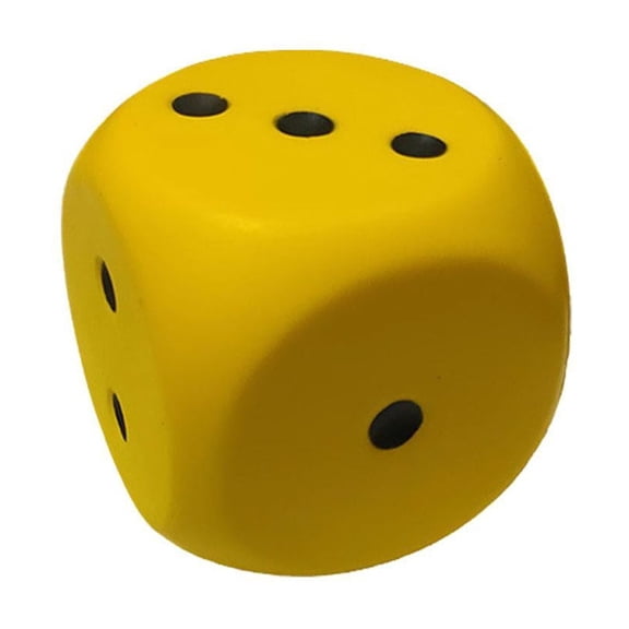 Foam Dice, 6cm Large Soft Middle Dot Dice, Large EVA Foam Dice Game Entertainment Number Dice, Fake Dice Anxiety Relieve Dice for Stress Relief Foam Dice Squishing Toys
