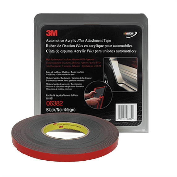 Foam Double Sided Tape 1/2 X 20Yd (Black)