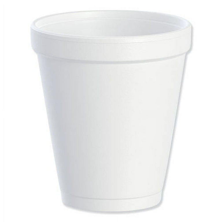 Foam Drink Cups, 8 oz, White, 25/Bag, 40 Bags/Carton Foam Drink Cups, 8 oz, White, 25/Bag, 40 Bags/Carton