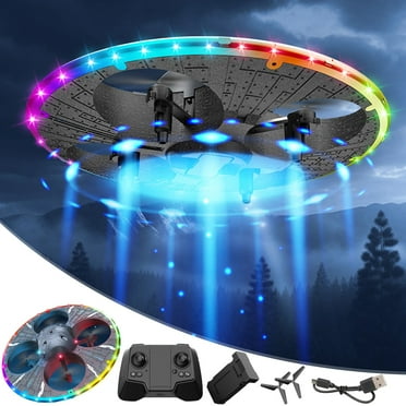 Foam Drone With Cool Lights UFO Toys Altitude Hold Mode Foldable RC Drone Quadcopter Route Fly Altitude Hold Headless Mode