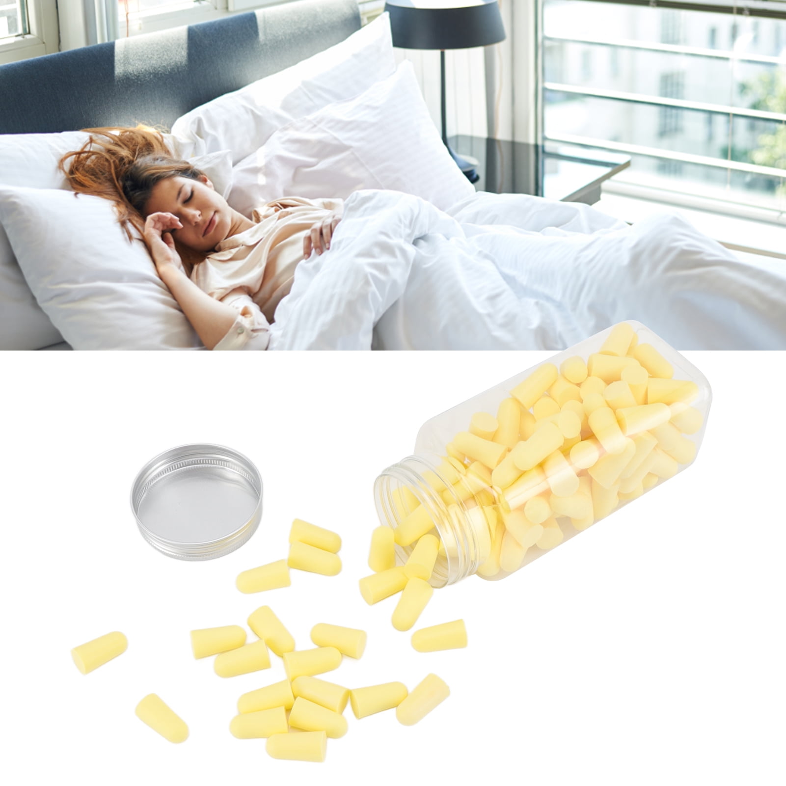 Foam Earplugs 60 Pairs, Ultra Soft Sleeping Ear Plugs Noise Reduction