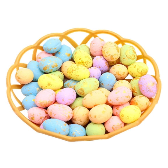 Foam Easter Eggs for DIY Crafts - Speckled Artificial Easter Egg Ornaments, Easter Decoration Supplies for Centerpieces, Party Favors, Wedding & Photo Props, Holiday Festive Decor