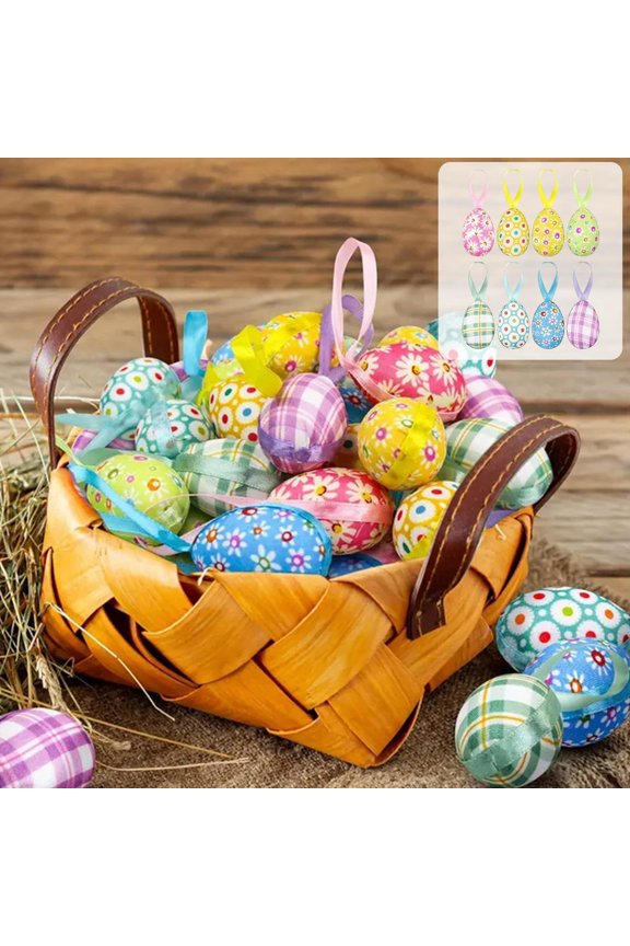 Foam Easter Eggs,Set of 8 Foam Core Filled Eggs,1.57 x 2.36 Inch Decorative Colorful Foam Egg Ornaments for Spring Holiday Party Table Decor Home Decor Collection