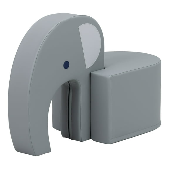 Foam Elephant Stool Comfortable, Fun Seating for Early Learners at Home, Daycare, and Preschool
