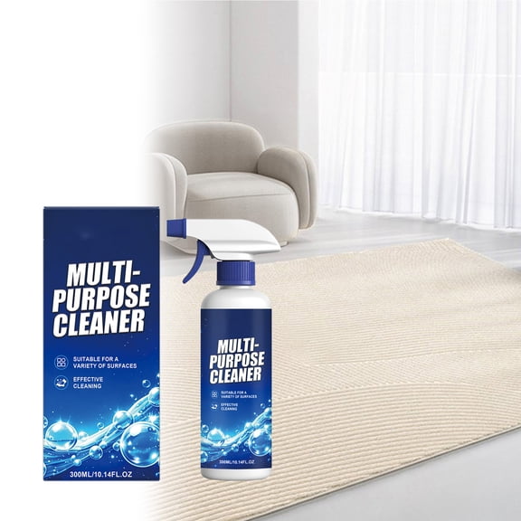 Foam Fabric Cleaner Spray 237ml with Microfiber Towel, Upholstery Carpet Couch Curtain and Car Seat Cleaner, Deep Stain Remover and Odor Eliminator for Household Fabric Surfaces