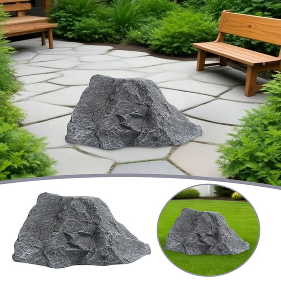 Foam Landscape Rock Lightweight Artificial Stone Decor Realistic Sandstone for Garden Yard Patio Porch Aquarium Decoration Multipurpose Use Outdoor Indoor