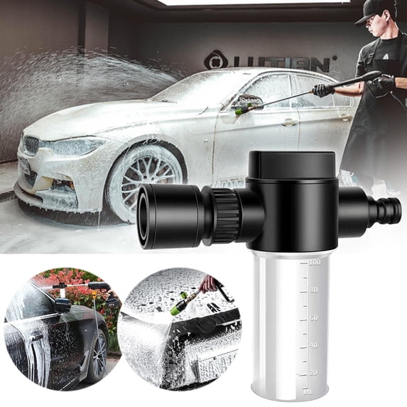 Foam Fertilizer Sprayer Hose Attachment 100ml Adjustable Garden Watering Tool Precise Dispensing for Lawn Plants Outdoor Watering Cleaning Use
