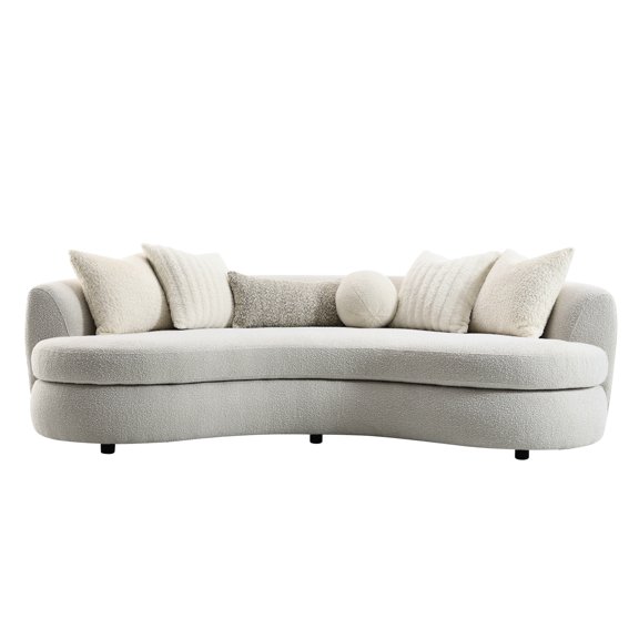 Foam - Filled 3 - Seat - Supportive Seating Experience - Living Space Decoration - KD Legs for Easy Setup