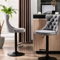 thumbnail image 1 of Foam Filled / Adjustable Height Velvet Barstools in American Style for Dining, 1 of 6
