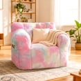thumbnail image 1 of Foam Filled Bean Bag Chair, Plush Corduroy Lazy Sofa, 1 of 8