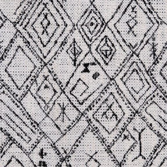 Foam - Filled Black Mid - century Ottoman / Create Unique Home Decor