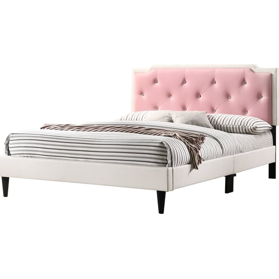 Foam - Filled White Bed - Tufted Design - Bedroom Retreat - Warm and Cozy