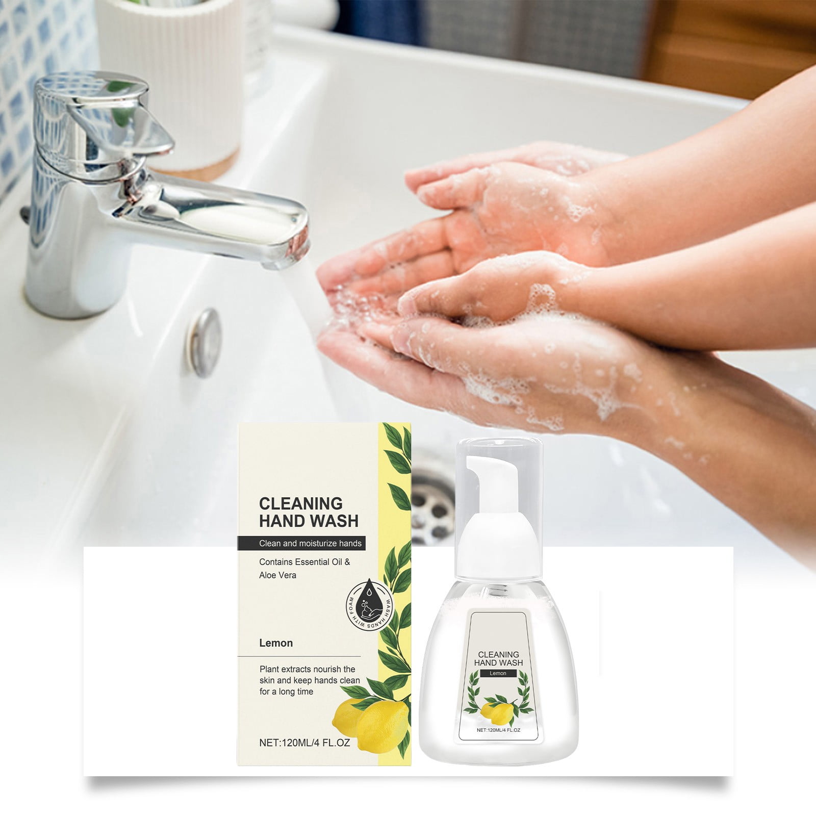 Foam Flavor 120ml Cleaning Soothing Moisturizing Decontaminating And