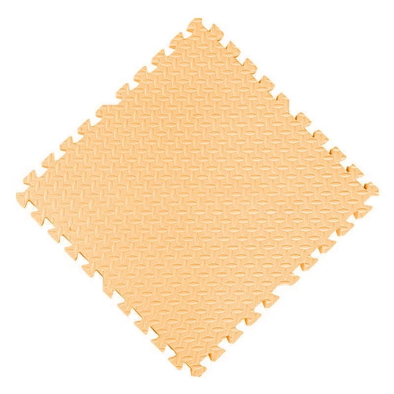 Foam Floor Tiles Foam Floor Mats Play Mats Bulk Interlocking for Bedroom Gym Nursery(11.8 x 11.8 Inch,Light Orange)